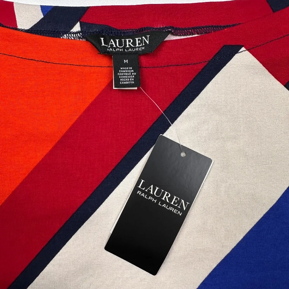 LAUREN RALPH LAUREN COTTON BOATNECK T-SHIRT - Picture 6 of 7